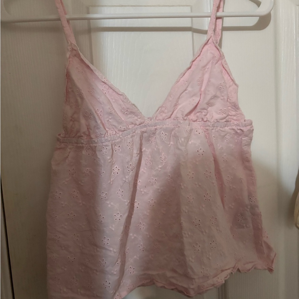 Edikted Light Pink Floral Blouse